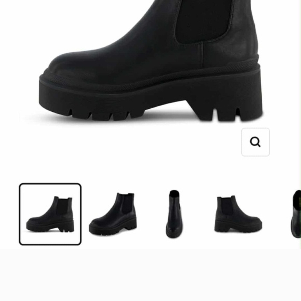 Chunky Black Ankle Boots - Picture 2 of 2